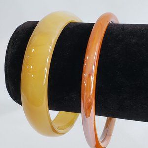 3 - Italian Art Glass Bangle Bracelets & Earrings SET